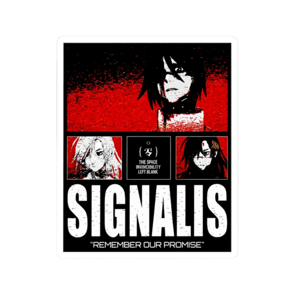 Survival Horror Video Game Sticker | Signalis - alternate angle 3, merchandise