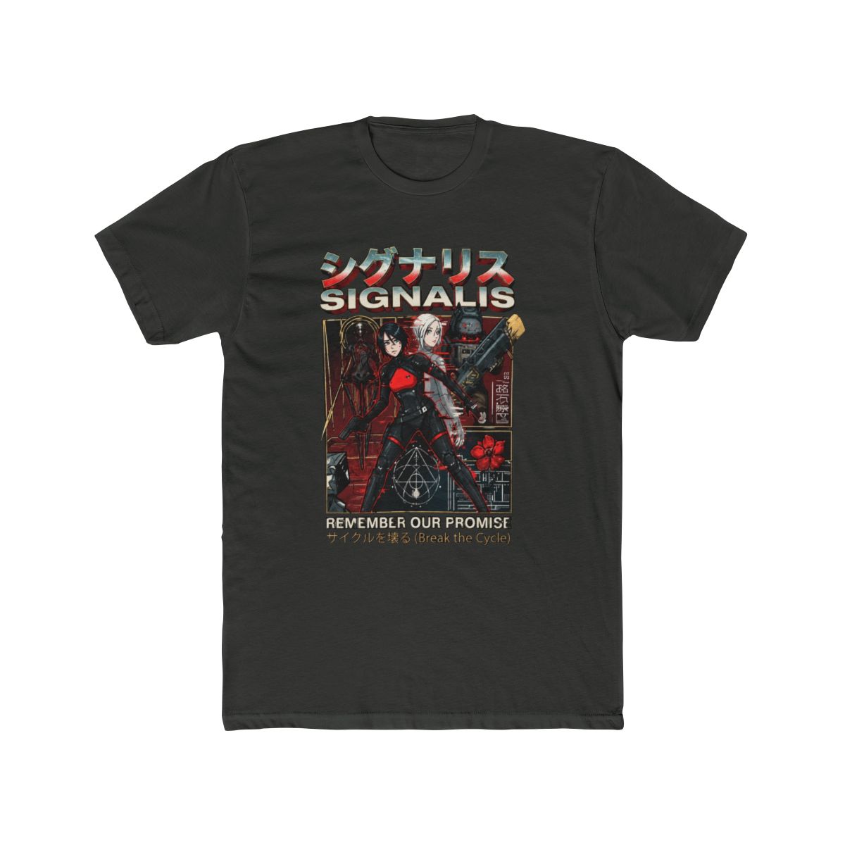Signalis Elster Ariane Cosmic Void Red Eyes Vaporwave Portrait - alternate angle 5, merchandise