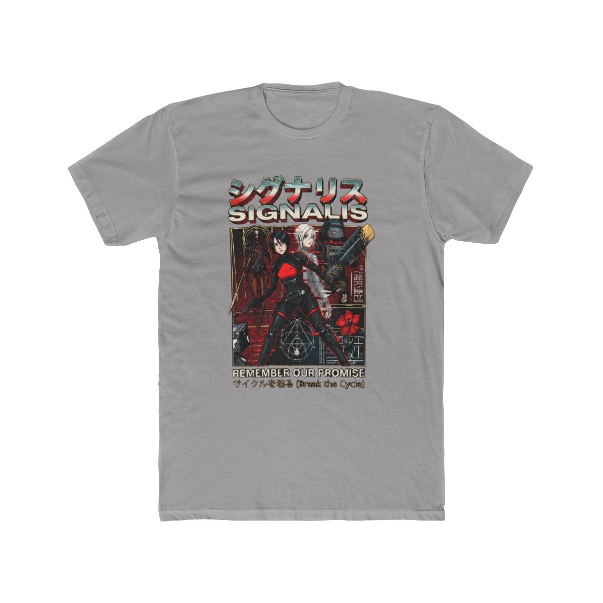 Signalis Elster Ariane Cosmic Void Red Eyes Vaporwave Portrait - Official T-Shirts merchandise