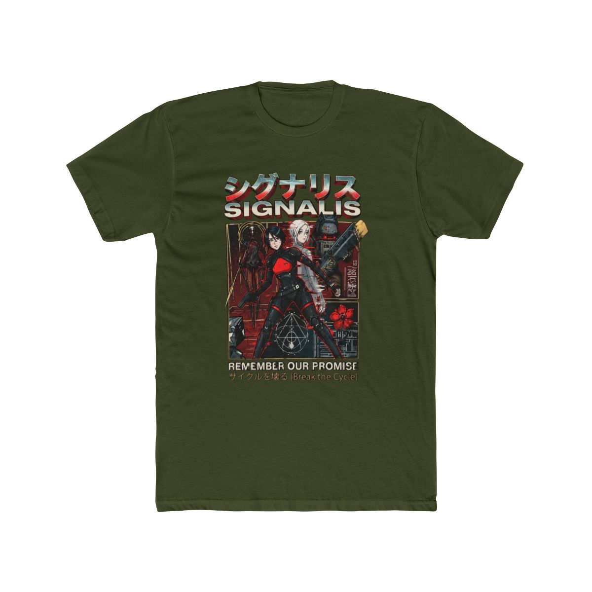Signalis Elster Ariane Cosmic Void Red Eyes Vaporwave Portrait - alternate angle 4, merchandise